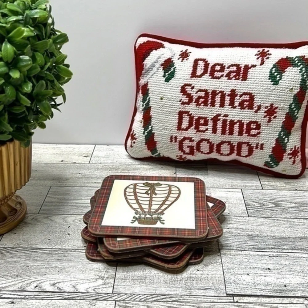 Pimpernel Tartan Christmas Coasters Set of 6
